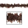Club Pack Of 24 Cocoa Brown Festive Tissue Festooning Decorations 25'