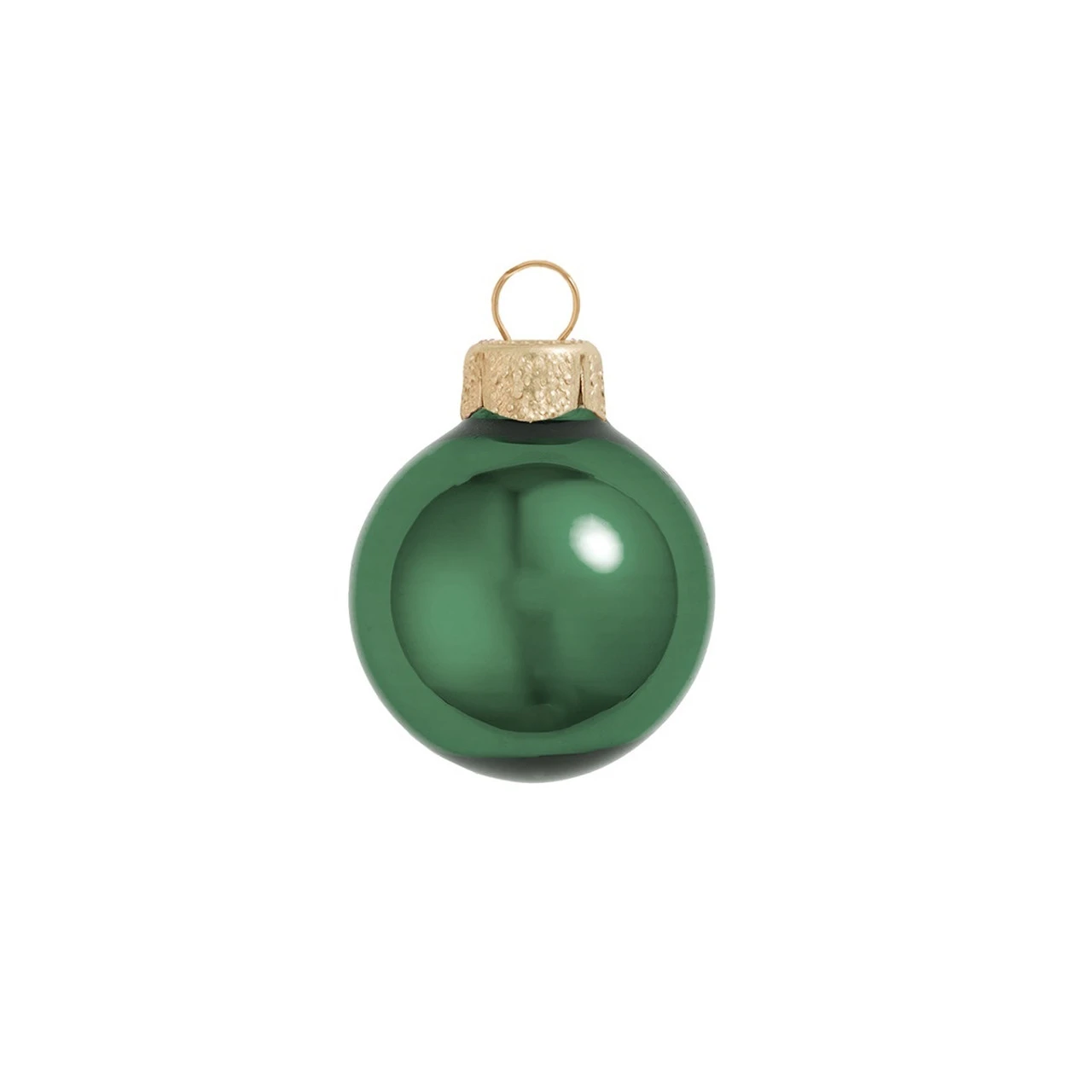 8ct Emerald Green Glass Shiny Christmas Ball Ornaments 3.25" (80mm) 1 8ct Emerald Green Glass Shiny Christmas Ball Ornaments 3.25" (80mm)