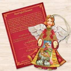 Set Of 2 Angel With Mary And Joseph Wooden Christmas Ornaments 5.5" 6 Set Of 2 Angel With Mary And Joseph Wooden Christmas Ornaments 5.5" -Deals Christmas decorations Store 8154109 3 28308.1667549676