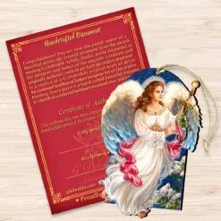 Set Of 2 Luminous Angel Wooden Christmas Ornaments 5.5" 6 Set Of 2 Luminous Angel Wooden Christmas Ornaments 5.5" -Deals Christmas decorations Store 8161036 1322 3 30003.1667549732