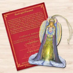 Set Of 2 Angel Hands Of Love Wooden Christmas Ornaments 5.5" -Deals Christmas decorations Store 845623 jw 3 83635.1667549701