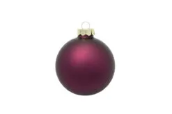 40ct Matte Purple Glass Ball Christmas Ornaments 1.25" (31mm)