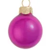 Pearl Raspberry Pink Glass Ball Christmas Ornament 7" (177mm)