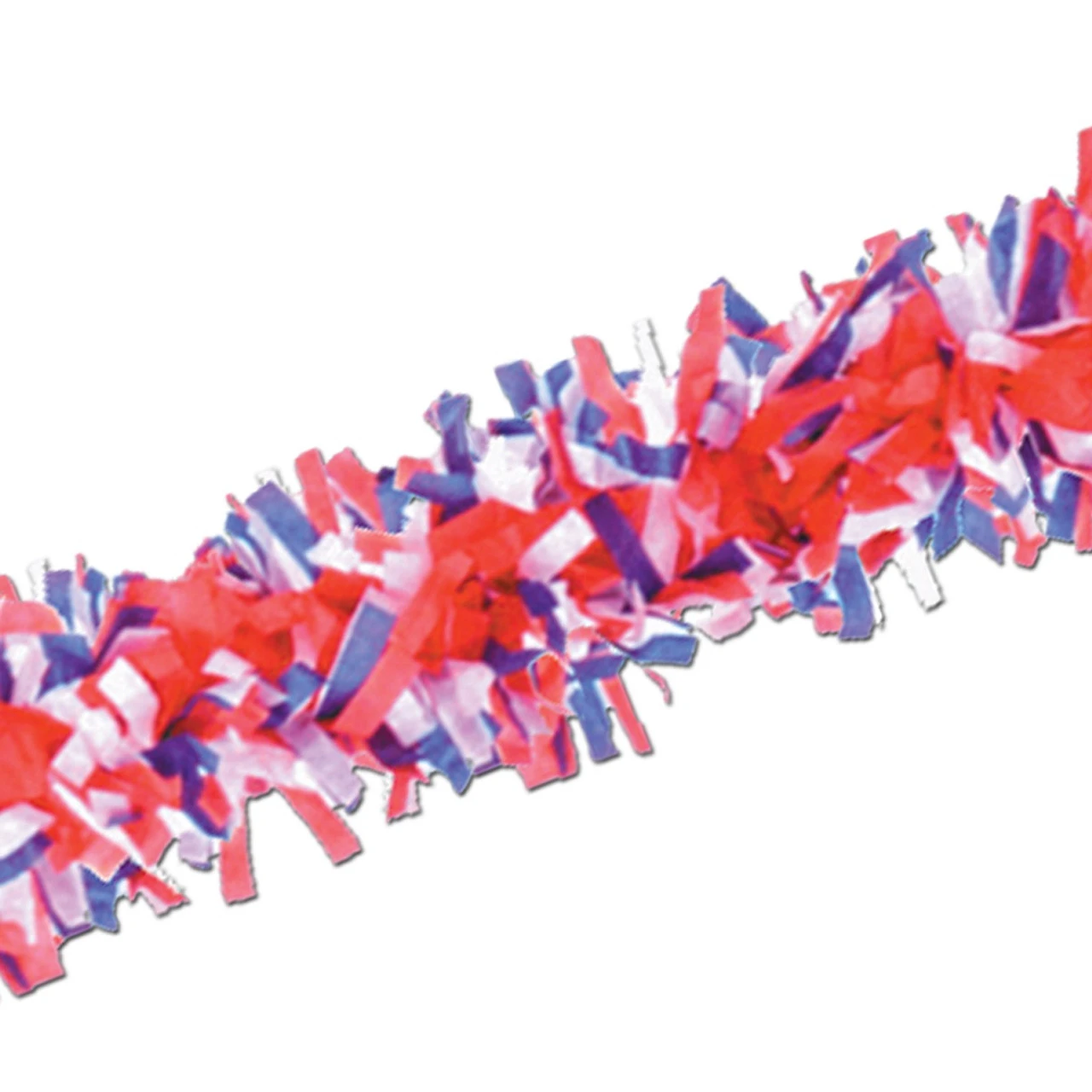 Club Pack Of 24 Red, White And Blue Festive Tissue Festooning Decorations 25' 1 Club Pack Of 24 Red, White And Blue Festive Tissue Festooning Decorations 25'