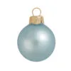 2ct Baby Blue Matte Glass Christmas Ball Ornaments 6" (150mm)