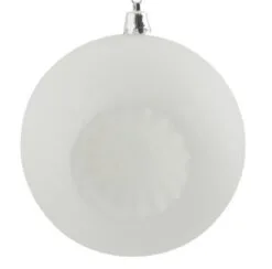 6ct Winter White Shatterproof Matte Christmas Ball Ornaments 4" (100mm) -Deals Christmas decorations Store dak cop10828 6wht 3 83527.1667662745