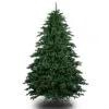 7.5' Pre-Lit Full Alaskan Deluxe Artificial Christmas Tree, White LED Lights