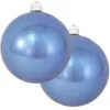 2ct Polar Blue Shatterproof Christmas Ball Ornament6" (150mm)