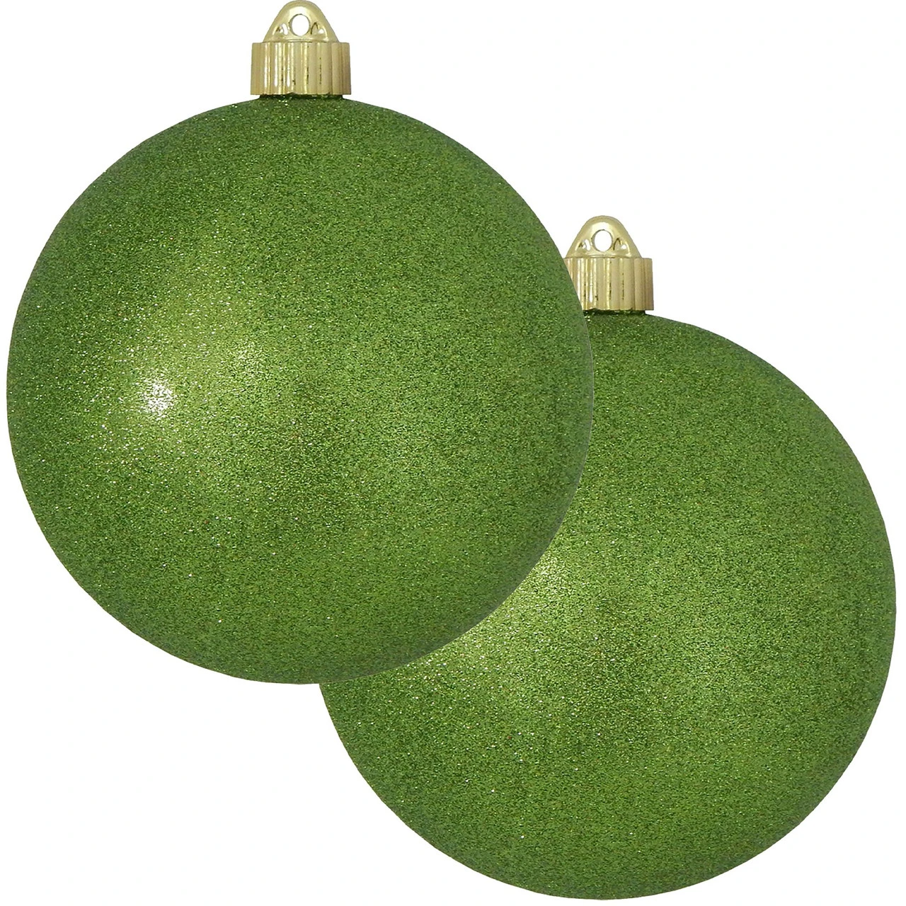 2ct Lime Green Shatterproof Christmas Ball Ornament6" (150mm) 1 2ct Lime Green Shatterproof Christmas Ball Ornament6" (150mm)