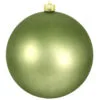 Pear Green Shatterproof Shiny Christmas Ball Ornament 8" (200mm)