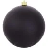 Onyx Black Shatterproof Matte Christmas Ball Ornament 8" (200mm)