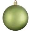 4ct Krypton Green Shatterproof Shiny Finish Christmas Ball Ornaments 4.75" (120mm)