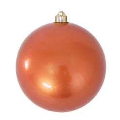Shiny Candy Brown Shatterproof Christmas Ball Ornament 8" (200mm)