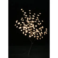 47.25" White And Black Outdoor Cherry Blossom Tree With Floral Lights 7 47.25" White And Black Outdoor Cherry Blossom Tree With Floral Lights -Deals Christmas decorations Store dhine 39049 ww 3 15645.1667621680
