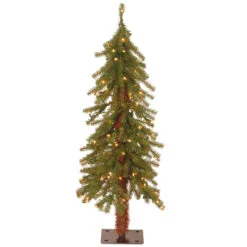 3 Ft. Hickory Cedar Tree With Clear Lights