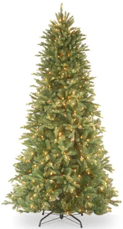 6.5’ Pre-Lit Tiffany Fir Artificial Christmas Tree – Clear Lights