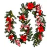 9' Pre-Lit Battery Operated Artificial Christmas Garland - Warm White LED Lights