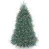 6.5' Pre-Lit Dunhill Blue Fir Hinged Artificial Christmas Tree - Clear Lights