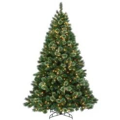 7.5’ Pre-Lit Hamburg Pine Artificial Christmas Tree - Clear Lights