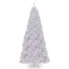 12’ Pre-Lit Medium White North Valley Spruce Artificial Christmas Tree - Clear Lights