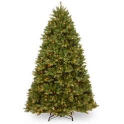 7.5’ Pre-Lit Medium Newberry Spruce Artificial Christmas Tree, Clear Lights