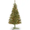 6' Pre-Lit Slim Canadian Grande Fir Artificial Christmas Tree, Clear Lights