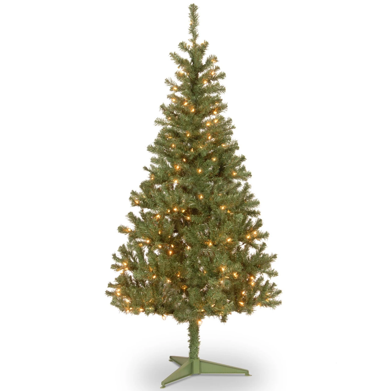6' Pre-Lit Slim Canadian Grande Fir Artificial Christmas Tree, Clear Lights 1 6' Pre-Lit Slim Canadian Grande Fir Artificial Christmas Tree, Clear Lights