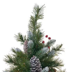 7.5' Pre-Lit Medium Mixed Spruce Artificial Christmas Tree With Frosted Branches - Clear Lights -Deals Christmas decorations Store dnhhf 307360 6 21581.1667662860