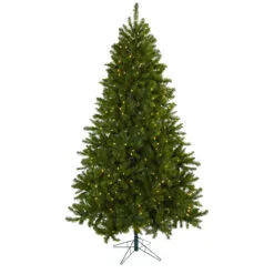 7.5' Pre-Lit Windermere Artificial Christmas Tree, Clear Lights