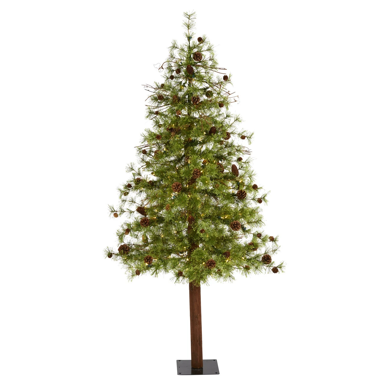 6' Pre-Lit Wyoming Alpine Artificial Christmas Tree, Clear LED Lights 1 6' Pre-Lit Wyoming Alpine Artificial Christmas Tree, Clear LED Lights