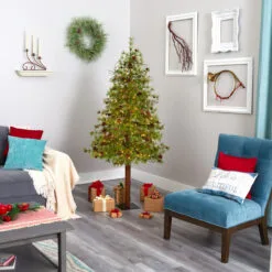 6' Pre-Lit Wyoming Alpine Artificial Christmas Tree, Clear LED Lights 9 6' Pre-Lit Wyoming Alpine Artificial Christmas Tree, Clear LED Lights -Deals Christmas decorations Store dnnl20t1434 3 48955.1680154875