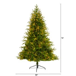6’ Pre-Lit Colorado Mountain Artificial Christmas Tree, Clear LED Lights -Deals Christmas decorations Store dnnl20t1687 5 19477.1680155366