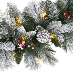 6’ X 8" Pre-Lit Pinecone And Berries Artificial Christmas Garland, Clear LED Lights 7 6’ X 8" Pre-Lit Pinecone And Berries Artificial Christmas Garland, Clear LED Lights -Deals Christmas decorations Store dnnl20w1130 3 06637.1679561043