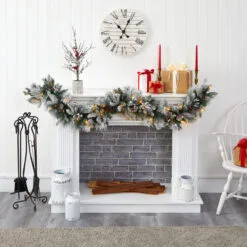 6’ X 8" Pre-Lit Pinecone And Berries Artificial Christmas Garland, Clear LED Lights 8 6’ X 8" Pre-Lit Pinecone And Berries Artificial Christmas Garland, Clear LED Lights -Deals Christmas decorations Store dnnl20w1130 4 75415.1679561043