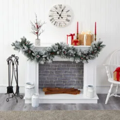 6’ X 8" Pre-Lit Pinecone And Berries Artificial Christmas Garland, Clear LED Lights 9 6’ X 8" Pre-Lit Pinecone And Berries Artificial Christmas Garland, Clear LED Lights -Deals Christmas decorations Store dnnl20w1130 5 43189.1679561044