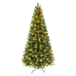 6.5' Pre-lit Virginia Pine Artificial Christmas Tree, Clear Lights