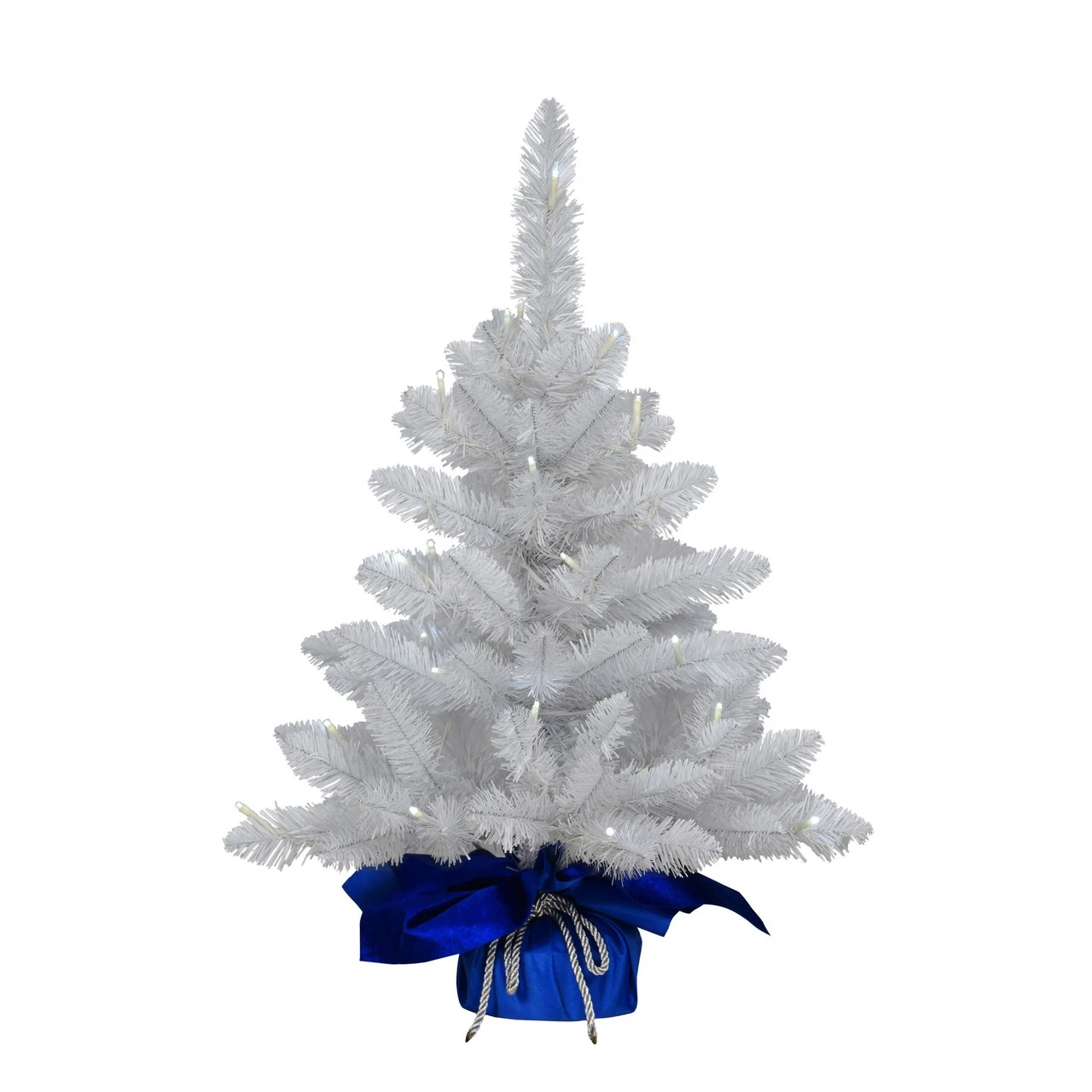 2' Pre-Lit Table Top Artificial Christmas Tree With In Blue Sac, Warm White Lights 1 2' Pre-Lit Table Top Artificial Christmas Tree With In Blue Sac, Warm White Lights