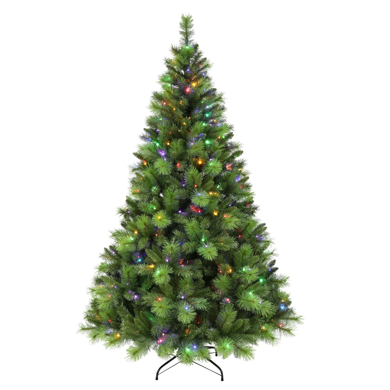 7.5' Pre-LitAdirondack Pine Artificial Christmas Tree, Multi-Color Lights 1 7.5' Pre-LitAdirondack Pine Artificial Christmas Tree, Multi-Color Lights