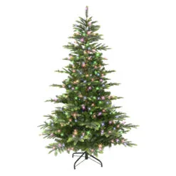 7.5' Pre-lit Aspen Green Fir Artificial Christmas Tree, Color Select LED Lights -Deals Christmas decorations Store dpul apg 75ld6 4 39026.1688168076