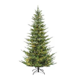 6.5' Pre-lit Medium Pine Artificial Christmas Tree With Insta-Shape Memory Wire – Clear Lights
