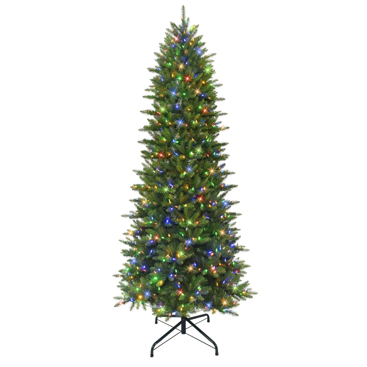 10' Pre-Lit LED Slim Fraser Fir Artificial Christmas Tree, Color Select Lights 4 10' Pre-Lit LED Slim Fraser Fir Artificial Christmas Tree, Color Select Lights - Image 4
