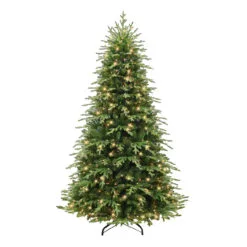 7.5' Pre-Lit Galveston Fir Artificial Christmas Tree, Clear Lights