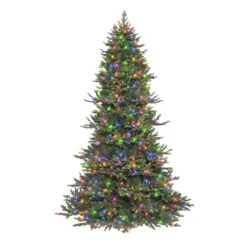 7.5' Pre-lit Royal Majestic Douglas Fir Downswept Artificial Christmas Tree, Color Select LED Lights