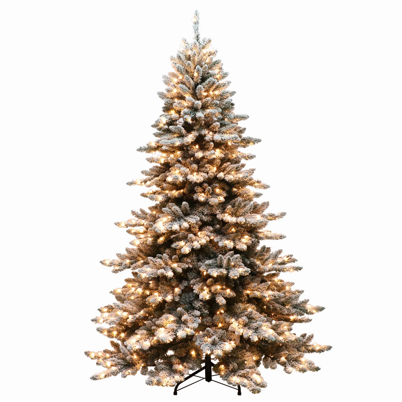 7.5' Pre-lit Royal Majestic Spruce Green Flocked Artificial Christmas Tree – Clear Lights 1 7.5' Pre-lit Royal Majestic Spruce Green Flocked Artificial Christmas Tree – Clear Lights