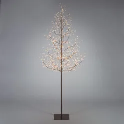 6' Pre-lit Medium Artificial Christmas Tree - Warm White LED Lights