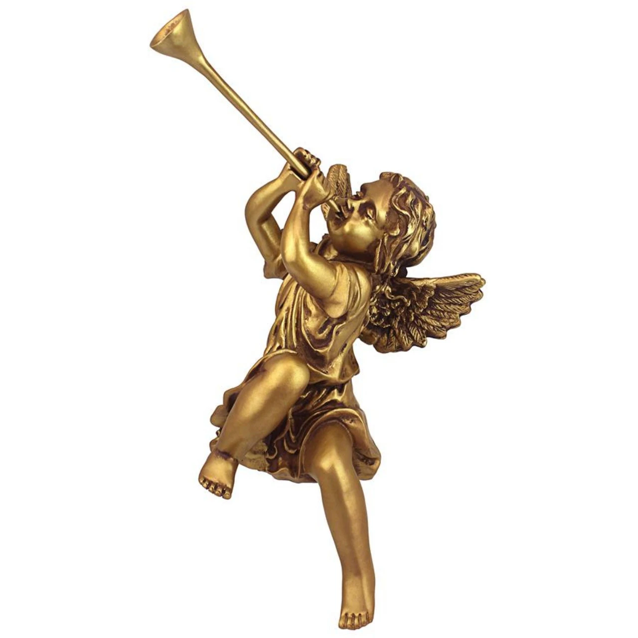 13.5" Angels Of St. Peters Square Trumpeting Girl 2 13.5" Angels Of St. Peters Square Trumpeting Girl - Image 2