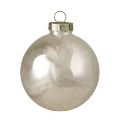 12ct Champagne Shiny Glass Christmas Ball Ornaments 2.75" (70mm)