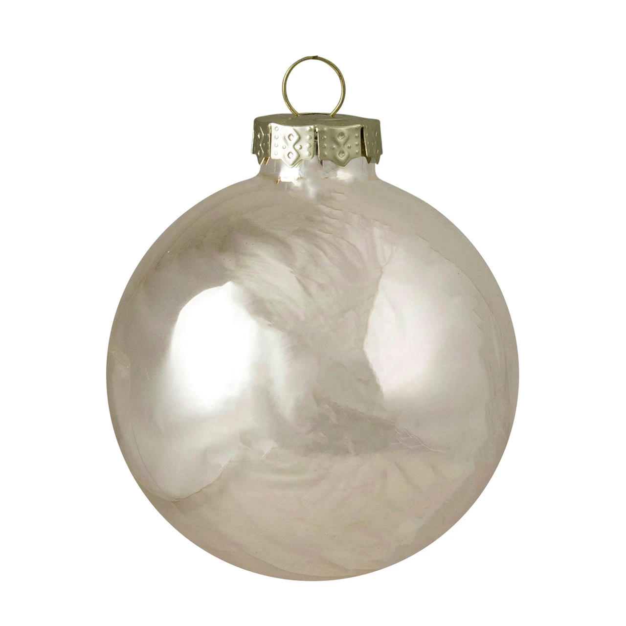 12ct Champagne Shiny Glass Christmas Ball Ornaments 2.75" (70mm) 1 12ct Champagne Shiny Glass Christmas Ball Ornaments 2.75" (70mm)