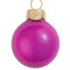 12ct Pearl Raspberry Pink Glass Christmas Ball Ornaments 2.75" (70mm)