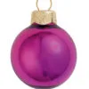 12ct Raspberry Pink Shiny Glass Christmas Ball Ornaments 2.75" (70mm)